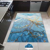 Oyo Concept Modra pralna preproga 80x150 cm Blue Waves – | Shoptok.si