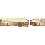  Set vanjskih sofa 7 kom. Prirodna i krem | shoptok.hr