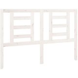  Posteljno vzglavje belo 141x4x100 cm trdna borovina, (20647923) | Shoptok.si