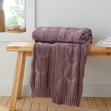 Catherine Lansfield Ružičasta/ljubičasta pletena deka 130x170 cm Chunky Marl Knit – | shoptok.hr