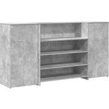 Maison Chic sprejemna miza - računalniška miza - pisarniška miza betonsko siva 200x50x103,5 cm inženirski les, (21785010) | Shoptok.si