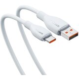 Baseus Kabel USB-A → USB-C QC PD 100W 2m Elastic Bijeli, (6932172634094) | shoptok.hr