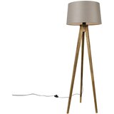 QAZQA Podeželski trinožni starinski les z lanenim odtenkom 45 cm - Tripod Classic | Shoptok.si