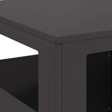 vidaXL Črna Hladno valjano jeklo 35 x 35 x 100 cm Vzdržljivo | Shoptok.si