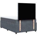 Krevet box spring s madracem tamnosivi 120 x 190 cm baršun | shoptok.hr