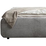 MID.YOU OBLAZINJENA POSTELJA 140 cm x 200 cm , les, umetna masa, tekstil, leseni material siva | Shoptok.si