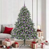vidaXL Umestno božično drevo med 300 LED Zelena 126 x 126 x 180 cm | Shoptok.si
