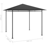  Sjenica 3 x 3 x 2,7 m antracit 180 g/m² | shoptok.hr