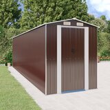 vidaXL Vrtna lopa temno rjava 192x689x223 cm pocinkano jeklo Cene