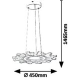 Rabalux felicity,visilica led 30W, bela/transp | ePonuda.com