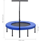  Trampolin za vježbanje s ručkom i sigurnosnim jastučićem 102 cm | shoptok.hr