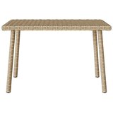  Vrtni stolić za kavu pravokutni bež 60x40x37 cm poliratan | shoptok.hr