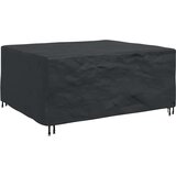 vidaXL Prevleka za zunanje pohištvo Črna 200 x 165 x 80 cm 420D | Shoptok.si