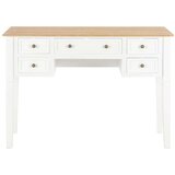  280069 Writing Desk White 109,5x45x77,5 cm Wood | shoptok.hr