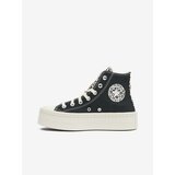 Converse Black Women's All Star Modern Lift Ankle Sneakers - Women's