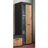 MID.YOU Vitrina Usilo, Antracit, Barva Hrasta Cene