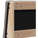 vidaXL Tapecirano vzglavje Taupe 140 cm Masivno borovo les | Shoptok.si