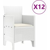  Vrtni set za objed s jastukom 13 pcs Bijelo Poli ratan i Pamuk | Eponuda.com