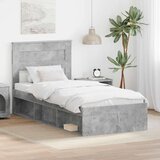  Konstrukcija postelje Beton 90 x 200 cm Masivno borovo les, (5000121233) | Shoptok.si