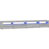 Maison Chic TV omarica - TV stojalo - Televizijska omarica z LED lučkami siva sonoma 270x35x40 cm, (21701569) | Shoptok.si