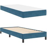 Box Postelja z vzmetnico z vzmetnico Temno modra 80 x 220 cm blago, (5000124018) | Shoptok.si