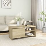  Stolić za kavu boja hrasta 102 x 50 x 45 cm konstruirano drvo | Shoptok.si