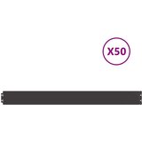 vidaXL Rubovi za travnjak 50 kom crni 10x103 cm hladno valjani čelik | shoptok.hr