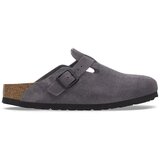 Birkenstock Sandali & Odprti čevlji Boston Suede Leather Regular - Velvet Grey Siva | Shoptok.si