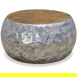 Furnova Klubska mizica iz aluminija in tikovine 60x60x30 cm, (21915501) | Shoptok.si