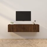 vidaXL Stenska TV omarica 3 kosi rjavi hrast 57x34,5x40 cm Cene
