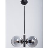 Squid Lighting črna viseča svetilka s steklenim senčilom monera | Shoptok.si