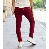 Gemre Red fabric trousers with a belt Sylvain | Shoptok.si