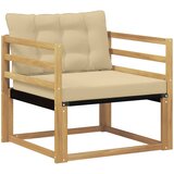  Set vanjskih sofa Čvrsto drvo akacije i Textilene Bijela | Eponuda.com