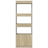  Visoka komoda boja hrasta sonome 63x33x180 cm konstruirano drvo | shoptok.hr