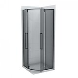 Copen tuš kabina absolut black R90 x 200 cm, dark staklo 6 mm, pivot vrata | Eponuda.com