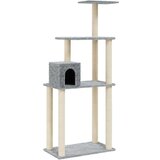 vidaXL penjalica za mačke sa stupovima za grebanje svjetlosiva 147 cm | shoptok.hr