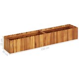  Posuda za sadnju od masivnog bagremovog drva 150x30x25 cm | shoptok.hr