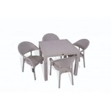  Bastenski set bambu 4 stolice i sto 90x90 capuccino Cene
