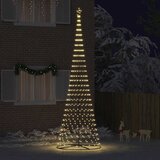  LED božićno drvce s 555 LED svjetlima Topla bijela 500 cm Metal | shoptok.hr