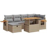 vidaXL 8-dijelni set vrtnih sofa od poliratana s jastucima bež | shoptok.hr