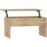Maison Chic Klubska mizica - kavna mizica - Nizka mizica sonoma hrast 80x50,5x41,5 cm konstruiran les, (21752750) Cene