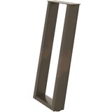 vidaXL noge za konzolni stol u obliku slova u, 2 kom, prirodni čelik, 38 x (72-73) cm, čelik | shoptok.hr