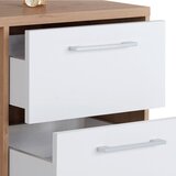Modern Living Pisalna Miza Box, Bela, Barva Hrasta | Shoptok.si