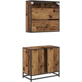 vidaXL set namještaja za kupaonicu 2 pcs staro drvo 65 x 33 x 60 cm | shoptok.hr