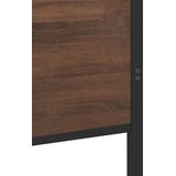  Metalni okvir kreveta bez madraca smeđa boja hrasta 183x213 cm | Eponuda.ba
