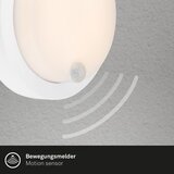 BRILO LED punjivo spoljašnje zidno svetlo sa senzorom LED/4W/5V 4400 mAh IP44 belo | Eponuda.com
