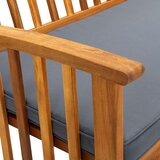  Klop z blazino 119 cm trden akacijev les | Shoptok.si
