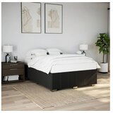 vidaXL Okvir za krevet bez madraca crni 140 x 190 cm od tkanine Cijene