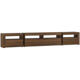 TV ormarić s LED svjetlima boja smeđeg hrasta 240x35x40 cm | shoptok.hr