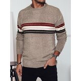 DStreet Sweter męski w paski brązowy | shoptok.hr